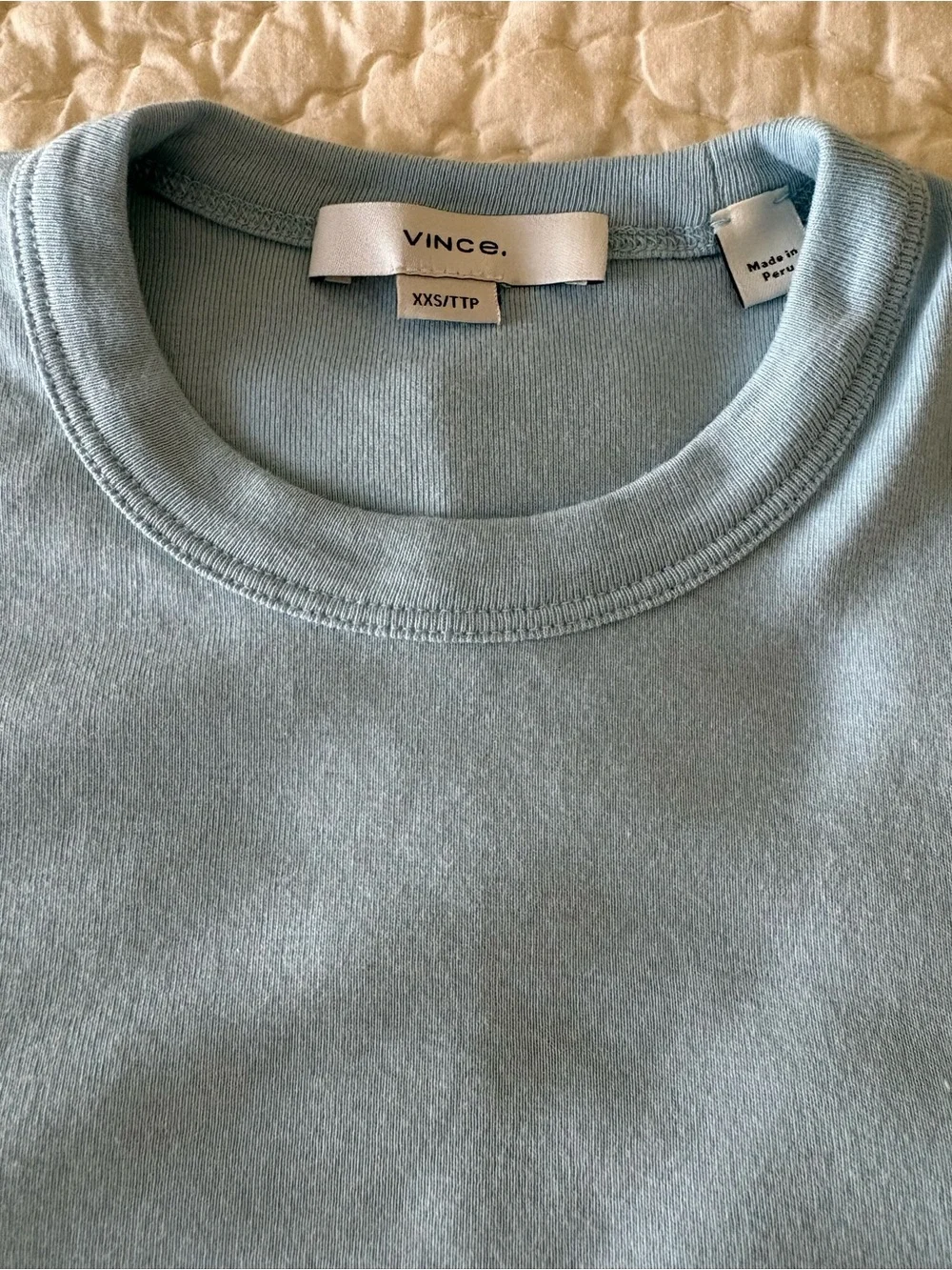 Vince blue 90s baby tee
